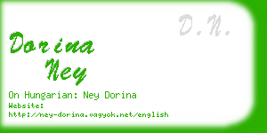 dorina ney business card